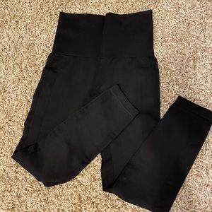 3/$12 - HOMMA black tummy control leggings